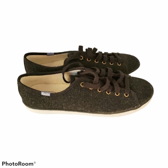 Keds Dream Foam Black Wool Sneakers Size 10 - Picture 3 of 5
